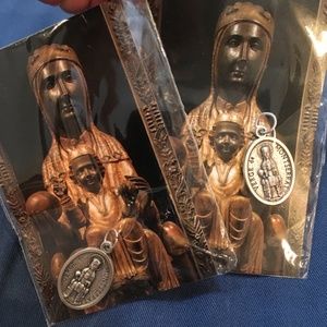Verge de Montserrat Saint Mary set of pendants